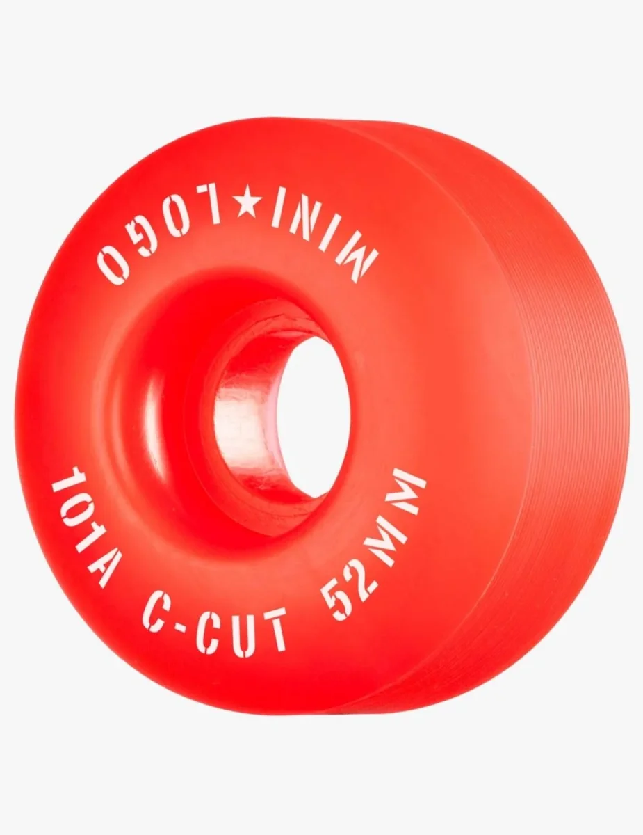 Ruedas Skate MINI LOGO C-CUT 52mm - 101a - Rojo (4 Ruedas) - Imagen 2