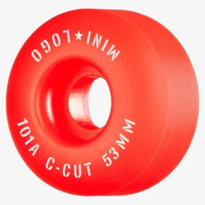 Ruedas Skate MINI LOGO C-CUT 53mm - 101a - Rojo (4 Ruedas)