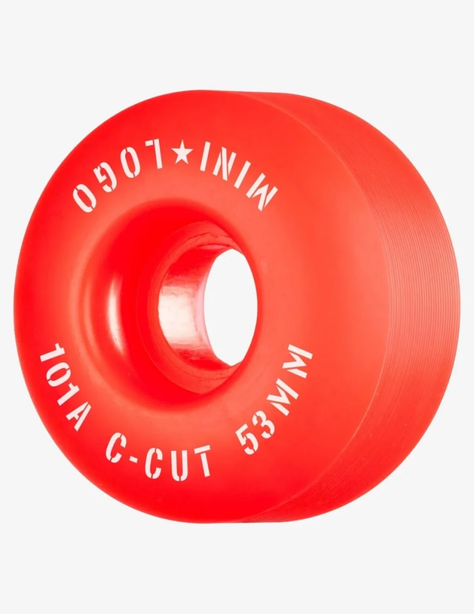 Ruedas Skate MINI LOGO C-CUT 53mm - 101a - Rojo (4 Ruedas) - Imagen 2