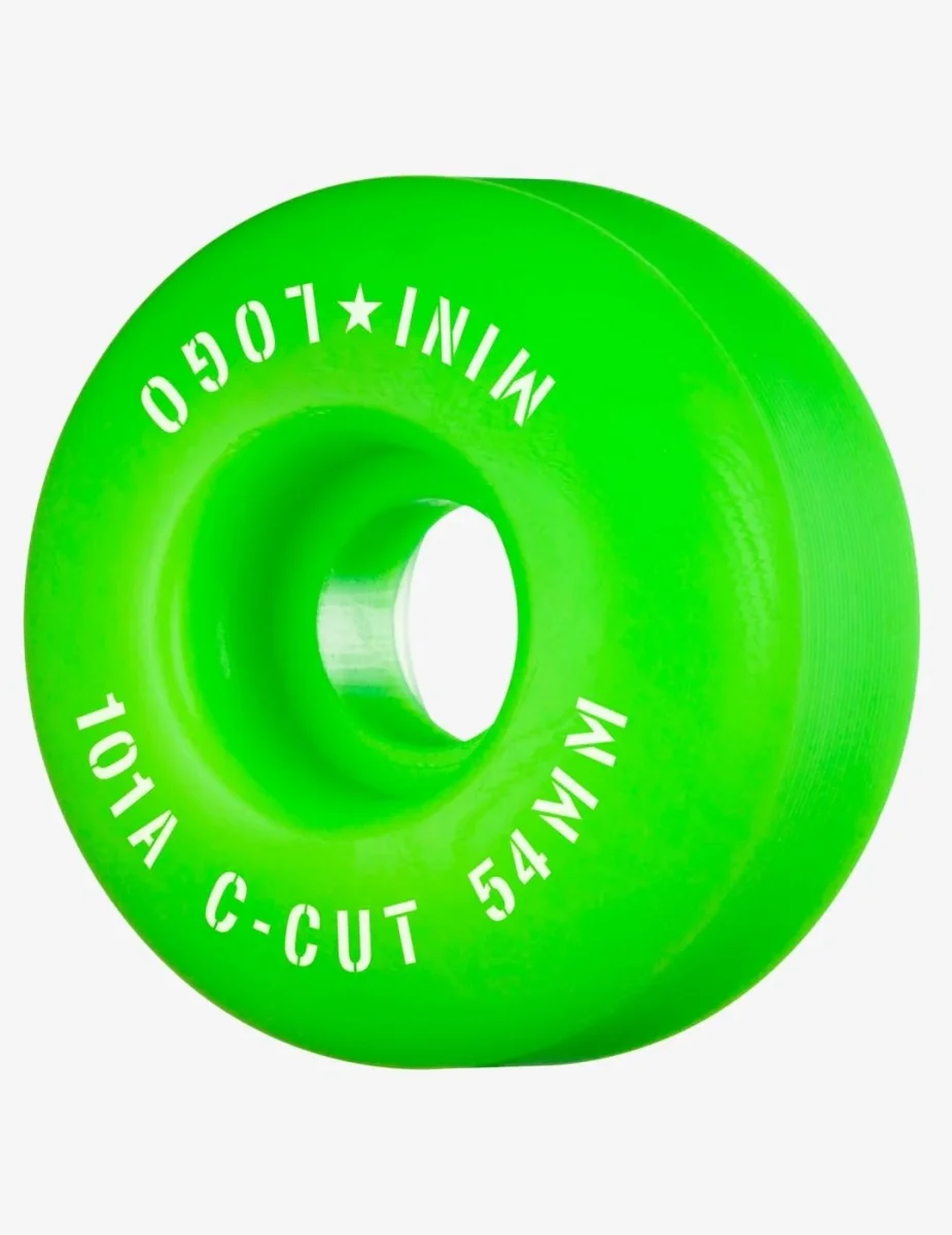 Ruedas Skate MINI LOGO C-CUT 54mm - 101a - Verde (4 Ruedas) - Imagen 2
