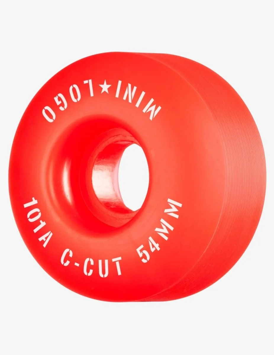 Ruedas SKATE MINI LOGO C-CUT 54mm - 101a - Rojo (4 Ruedas) - Imagen 2