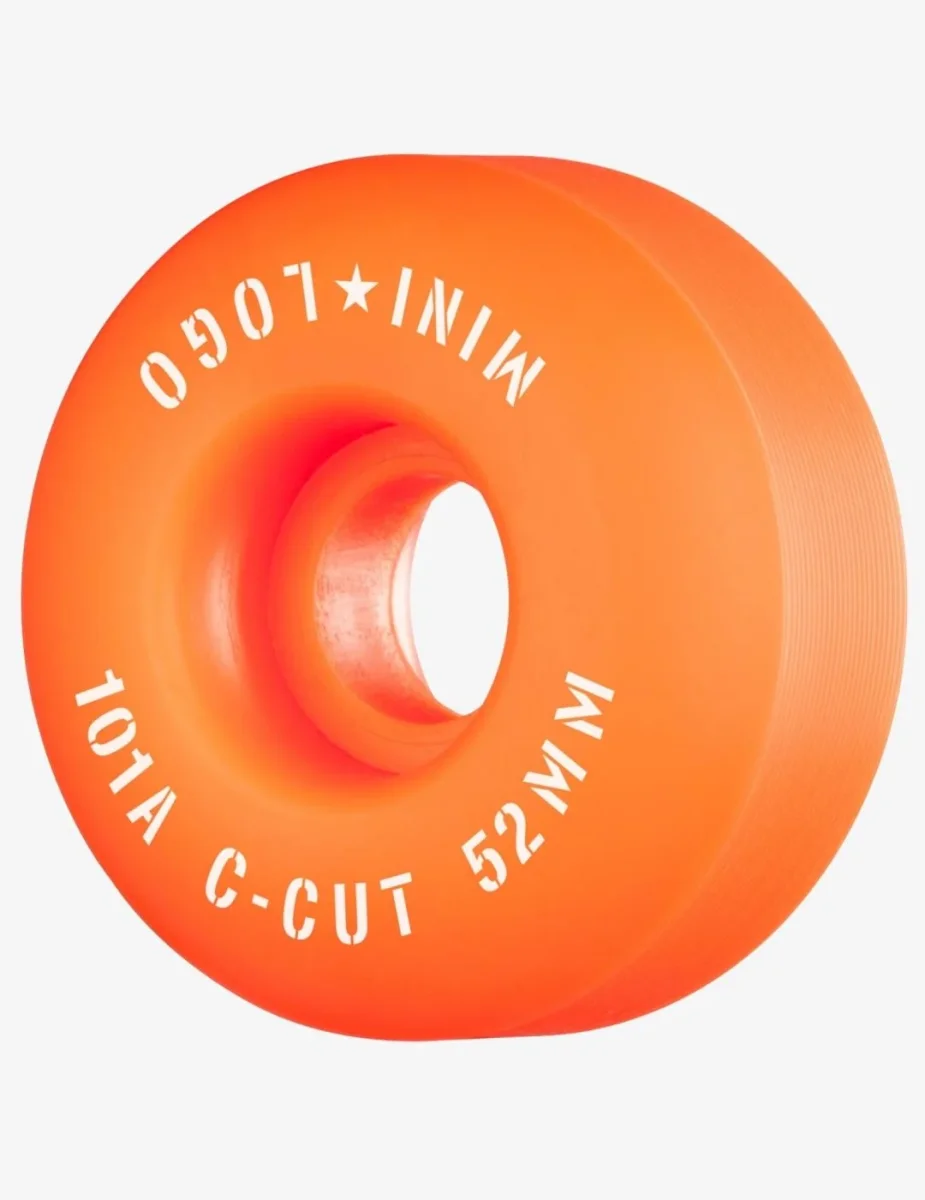 Ruedas Skate MINILOGO C-CUT 52mm - 101a - Naranja (4 Ruedas) - Imagen 2