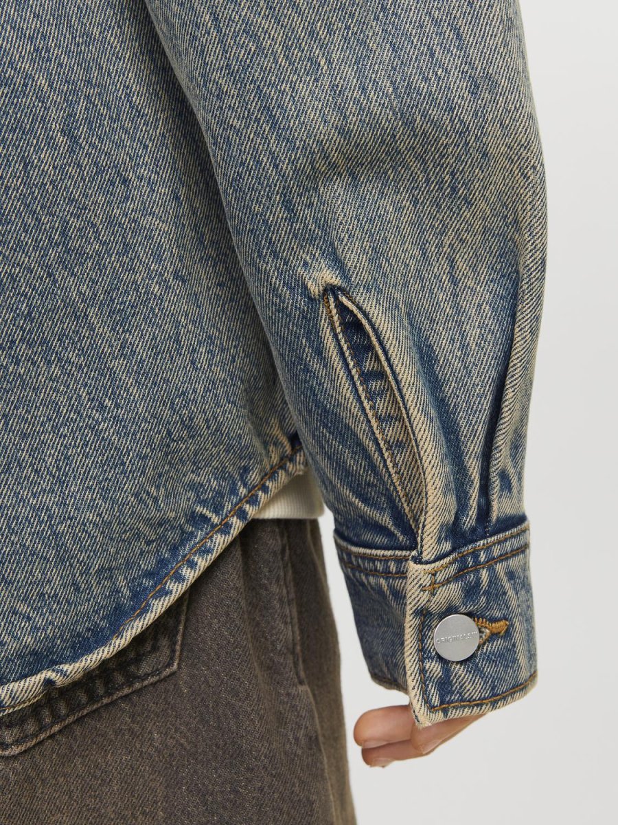SOBRECAMISA CLÁSICA DE JEAN HENRY JNR - Faded Denim - Imagen 3