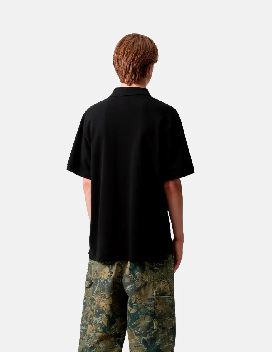 Polo CARHARTT WIP SCRIPT - Black / White - Imagen 3