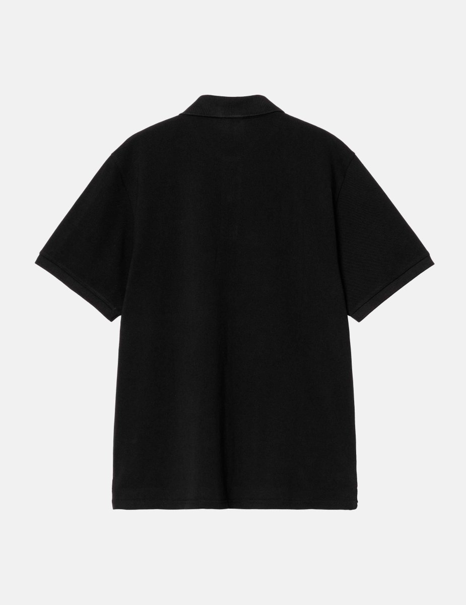 Polo CARHARTT WIP SCRIPT - Black / White - Imagen 5