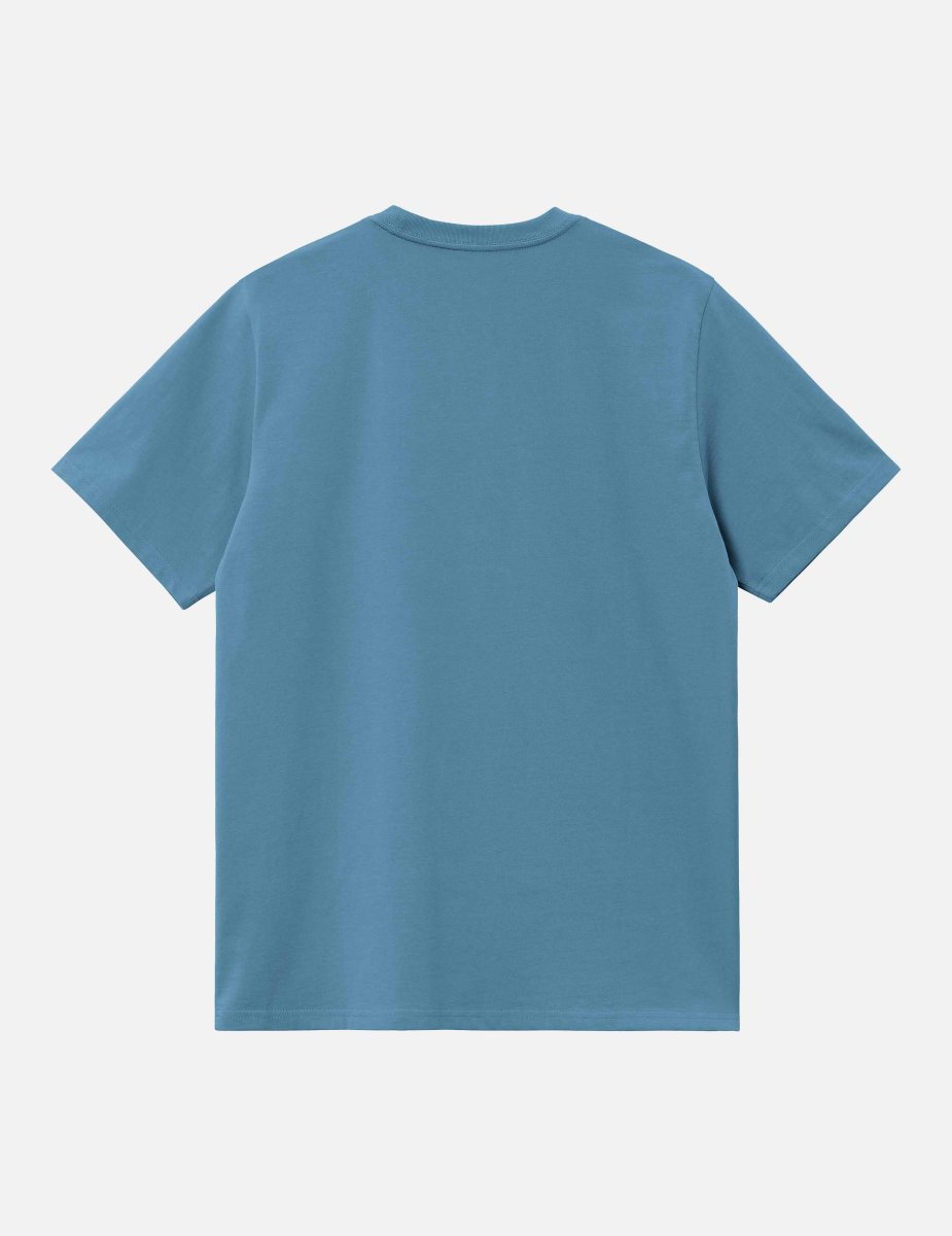 Camiseta CARHARTT WIP MADISON - Icy Water / White - Imagen 3