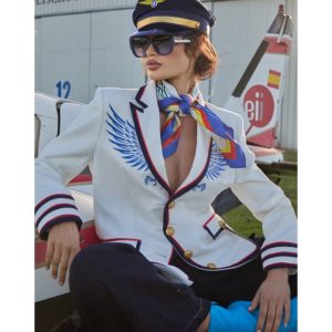 Chaqueta over blanca