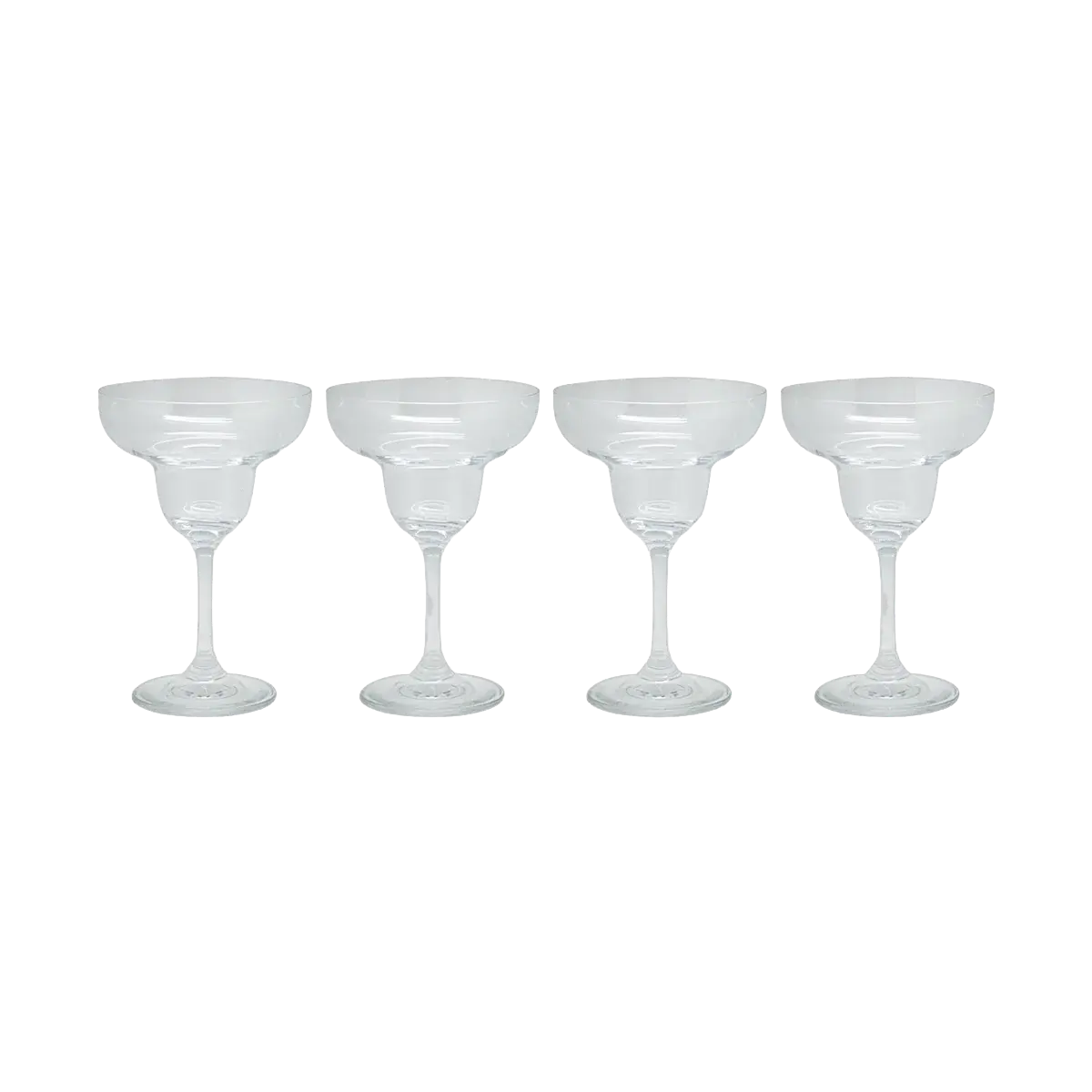 Set 4 copas margarita de cristal