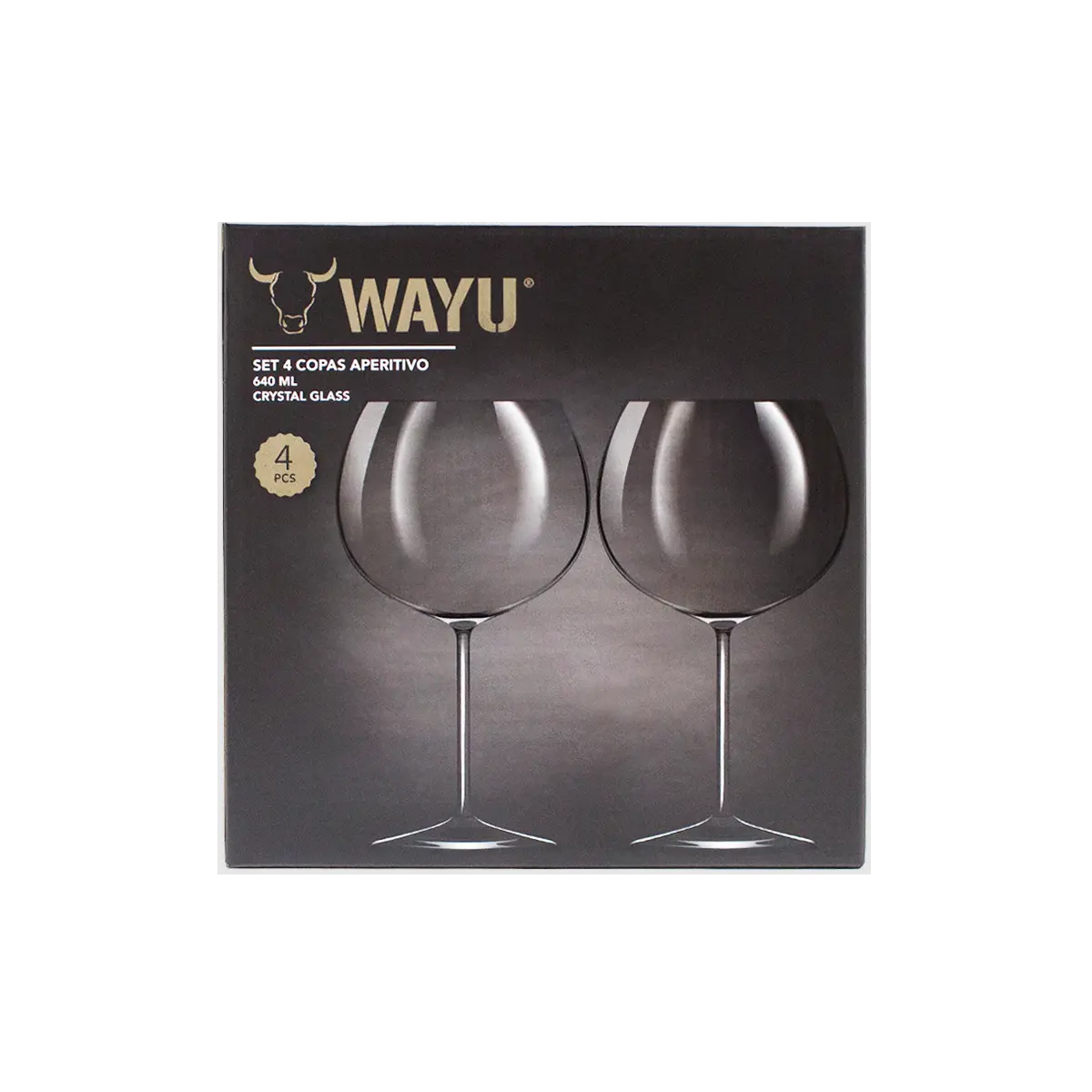 Set 4 copas de cristal aperitivo - Imagen 4