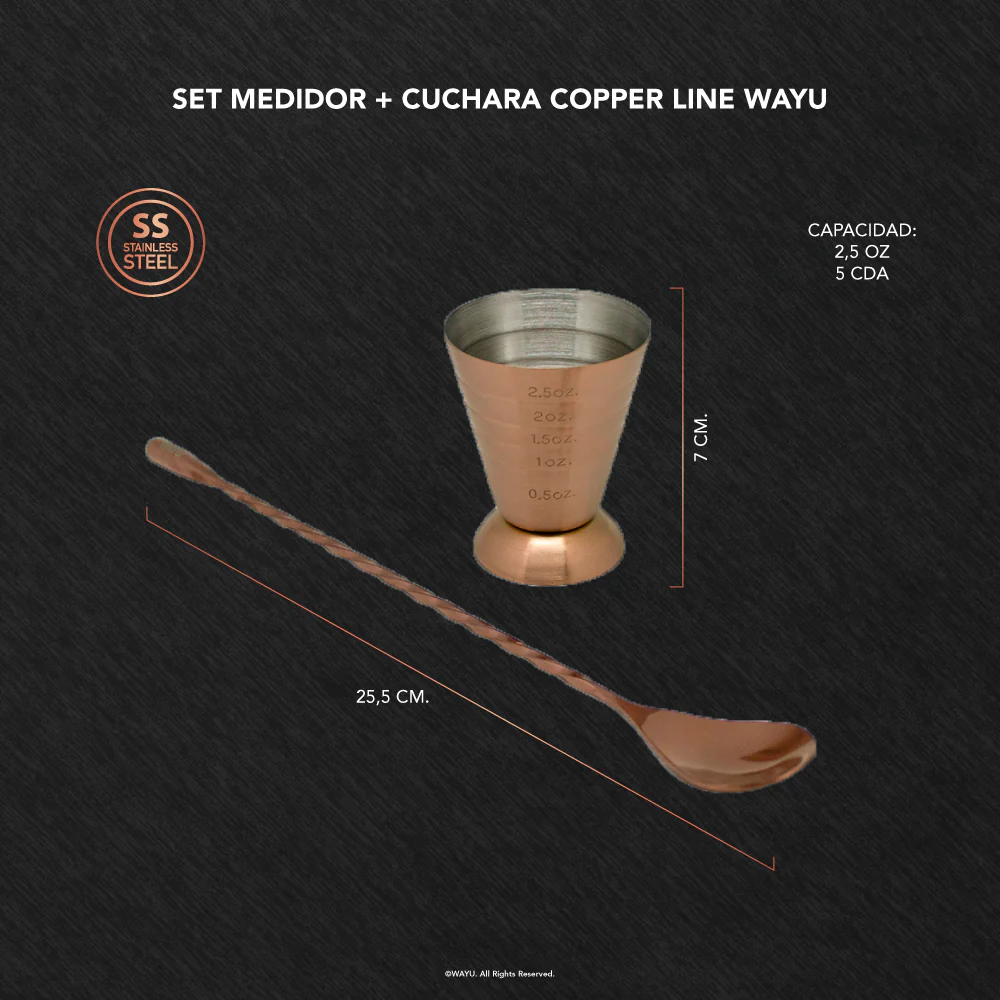 Set Medidor + Cuchara Copper Wayu - Imagen 4