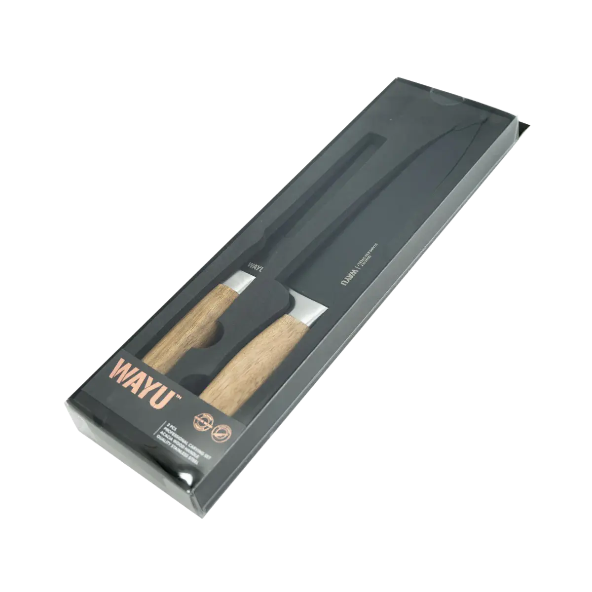 Set Cuchillo y Tenedor Wayu con Mango de Madera - Imagen 4