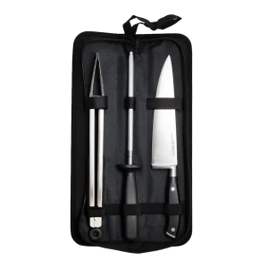 Set parrillero 3 piezas con funda