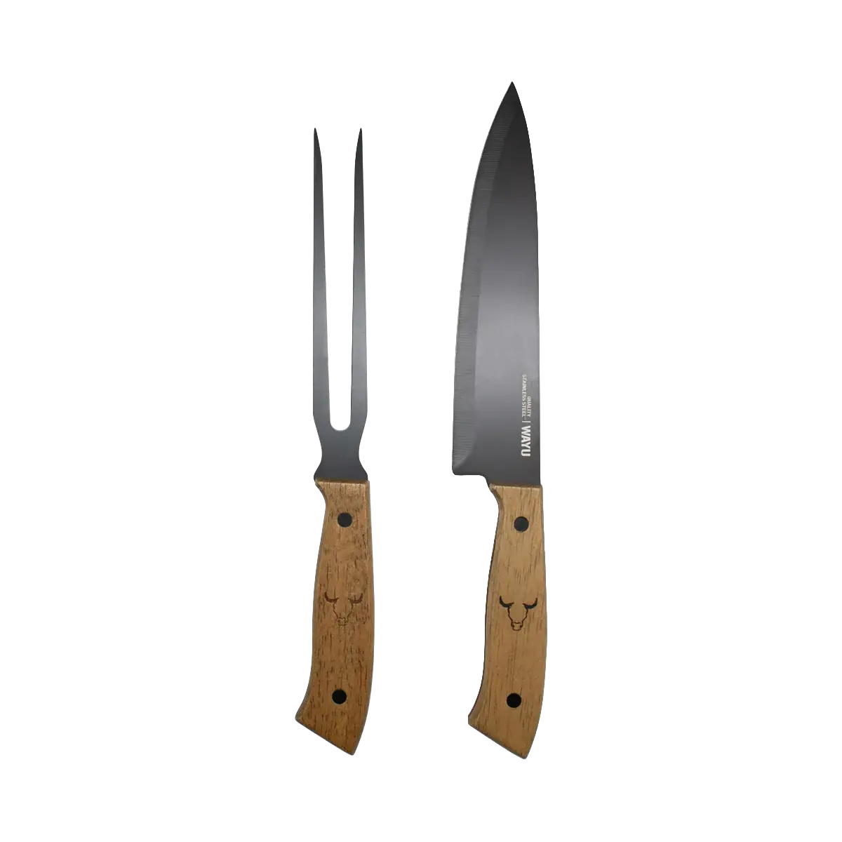 Set Tabla Cuchillo Tenedor Wayu para Parrilla - Imagen 5
