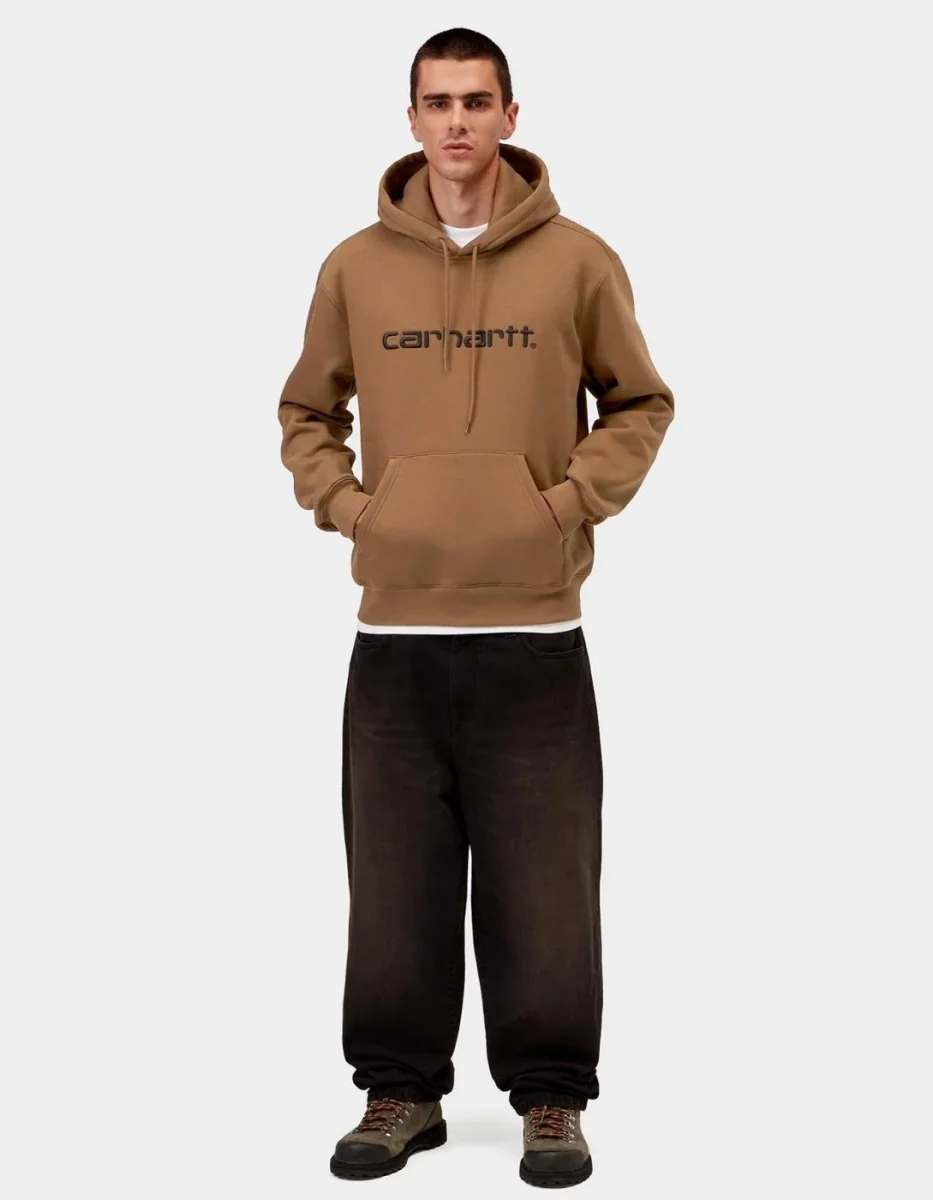 Sud. Cap. CARHARTT WIP SWEAT - WIP H Brown / Black - Imagen 4