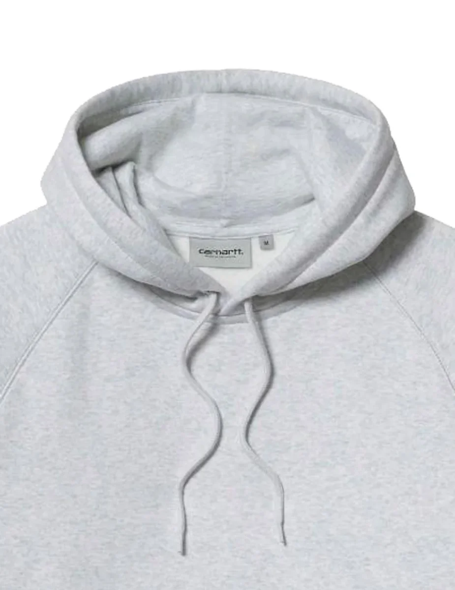 Sud. Capucha CARHARTT WIP CHASE SWEAT- Ash Heather/Gold - Imagen 4