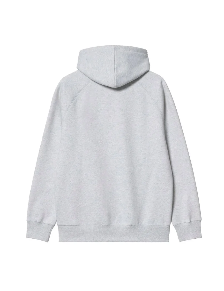 Sud. Capucha CARHARTT WIP CHASE SWEAT- Ash Heather/Gold - Imagen 3