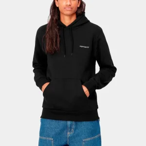 Sud. Capucha CARHARTT WIP SCRIPT EMBROIDERY - Black/White