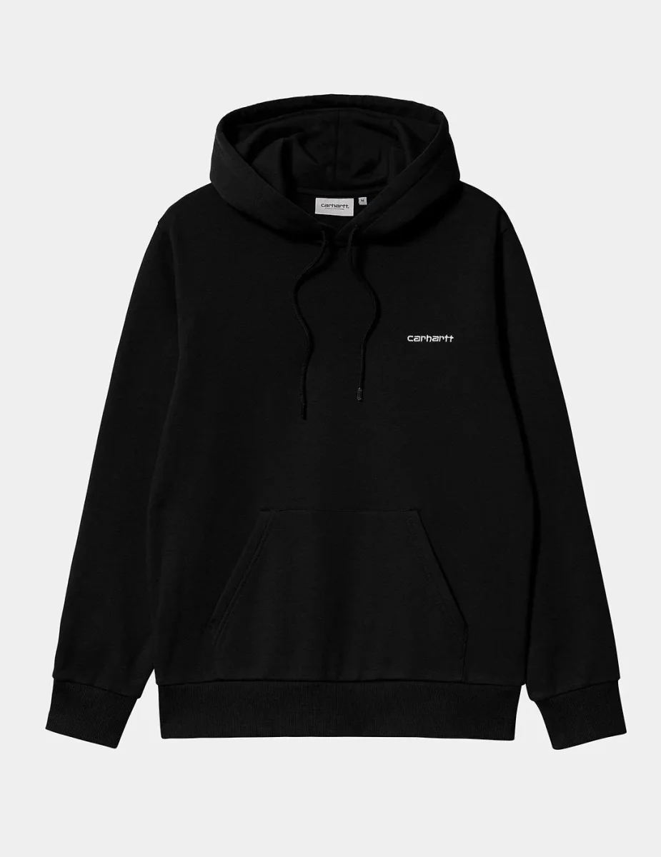 Sud. Capucha CARHARTT WIP SCRIPT EMBROIDERY - Black/White - Imagen 5