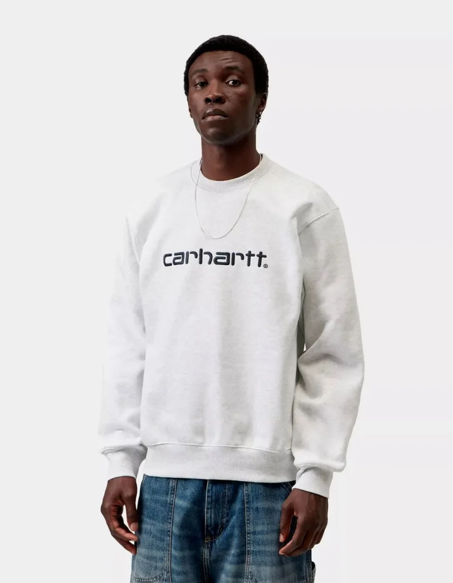 Sud. Crew CARHARTT WIP SWEAT - Ash Heather / Graphite - Imagen 2