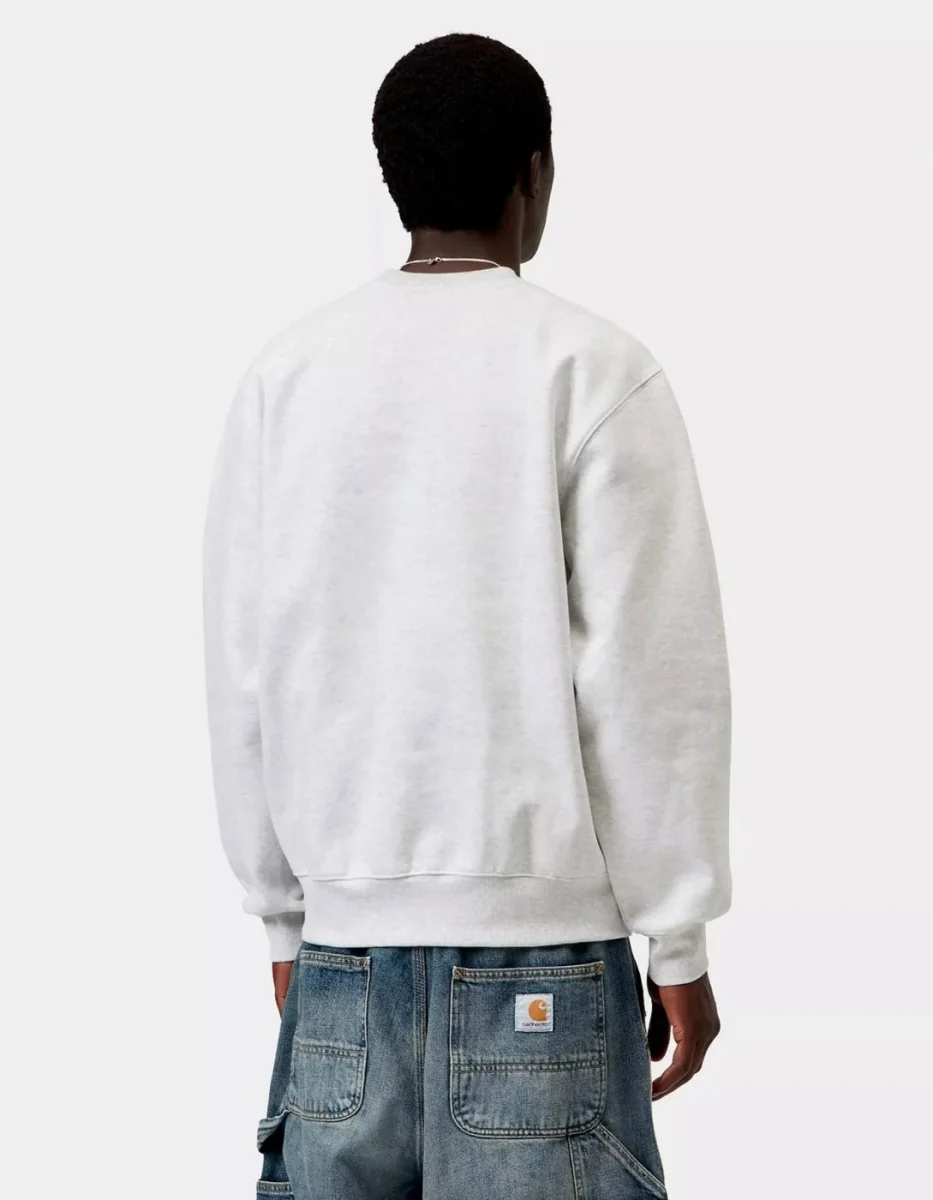 Sud. Crew CARHARTT WIP SWEAT - Ash Heather / Graphite - Imagen 3