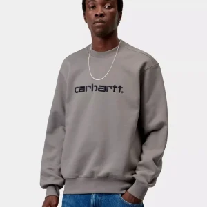 Sud. Crew CARHARTT WIP SWEAT - Shady Grey / Dark Navy