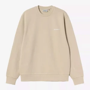 Sud. Crew CARHARTT WIP SCRIPT EMBROIDERY - Barchan / White