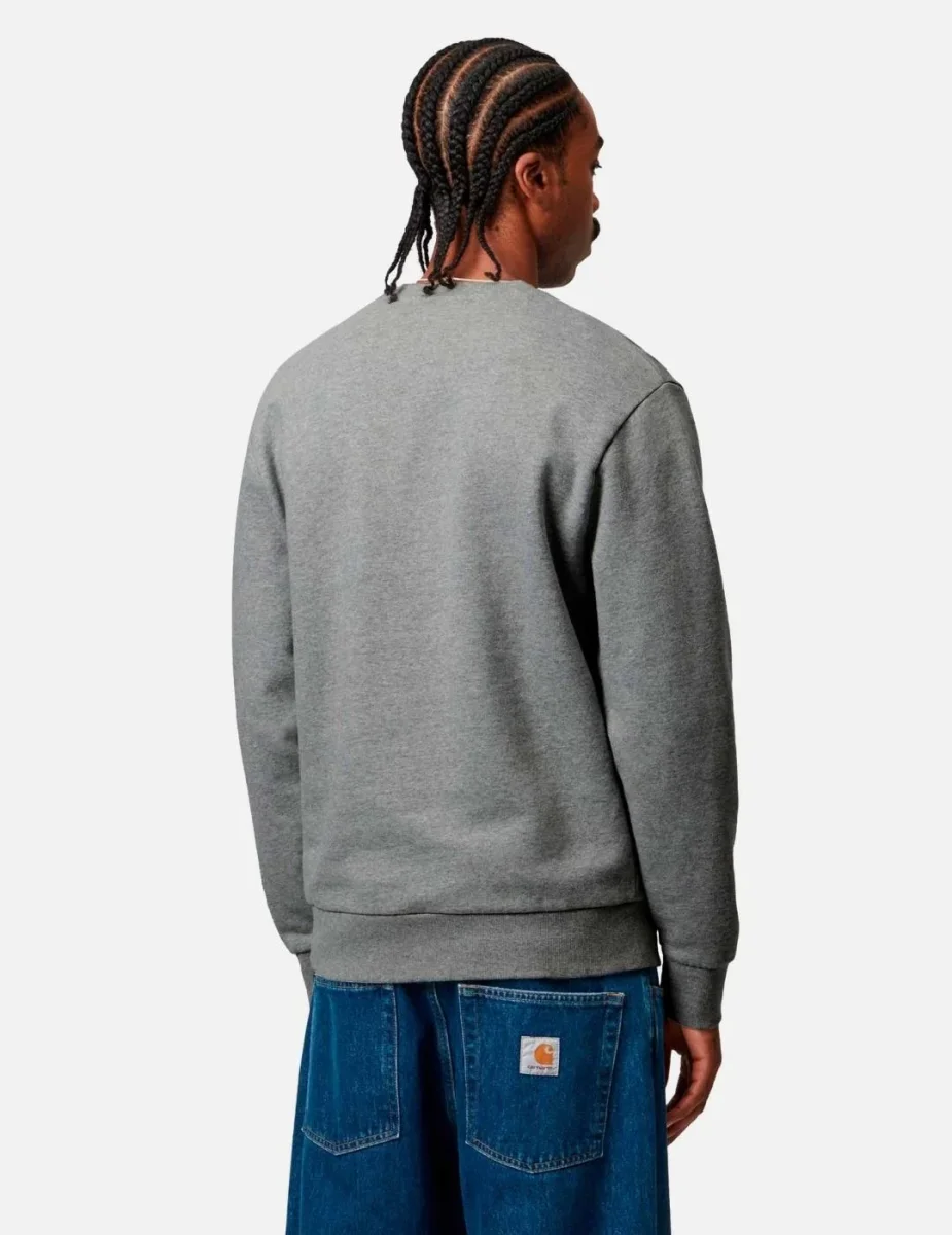 Sud.Crew CARHARTT WIP SCRIPT EMBROIDERY-Grey Heather/ White - Imagen 5