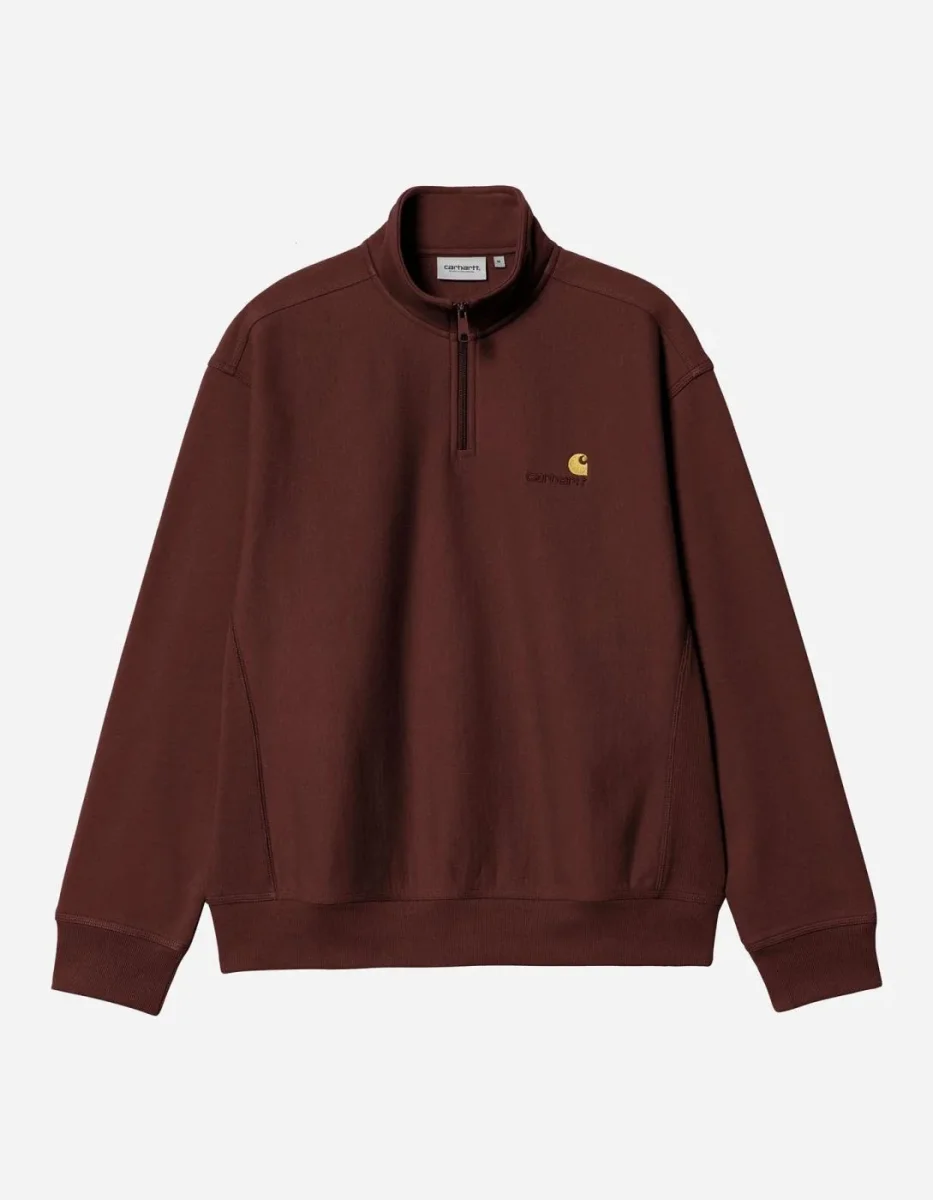 Sud. HALF ZIP AMERICAN SCRIPT SWEAT - Amarone - Imagen 5