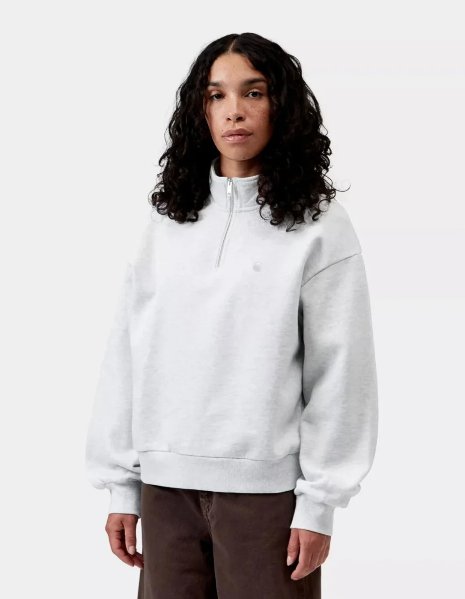 Sud. CARHARTT WIP W' CASEY HIGH NECK - Ash Heather / Silver