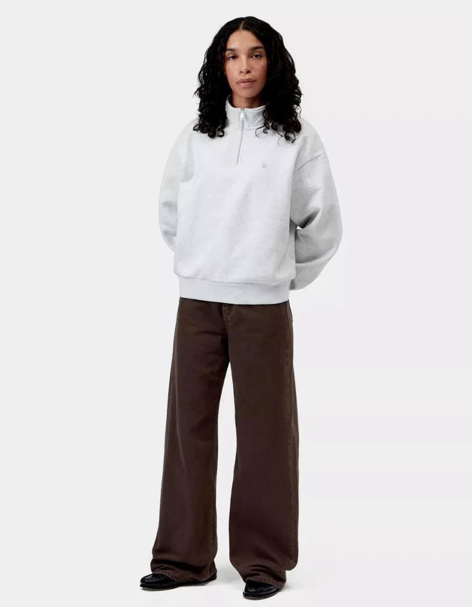 Sud. CARHARTT WIP W' CASEY HIGH NECK - Ash Heather / Silver - Imagen 4