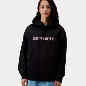 Sud. W' HOODED CARHARTT WIP - Black / Hortensia