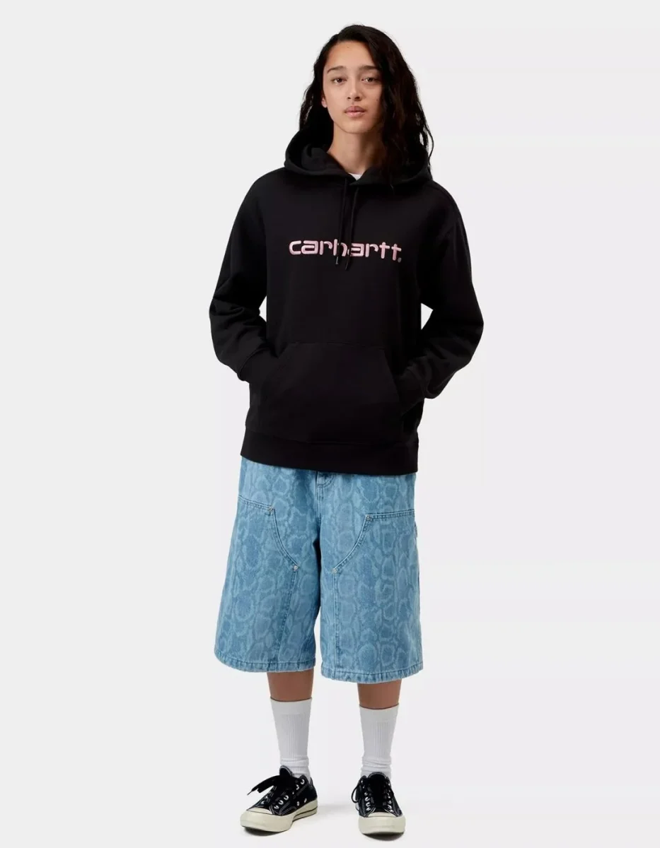 Sud. W' HOODED CARHARTT WIP - Black / Hortensia - Imagen 4