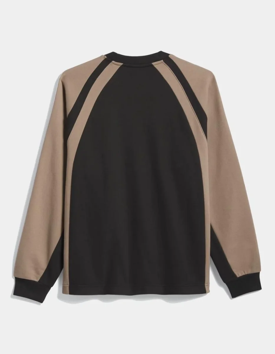 Sudadera ADIDAS Crew FS - Black/Khaki Six - Imagen 8