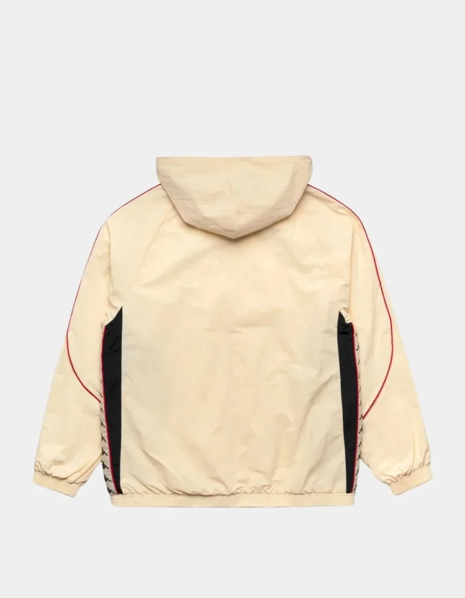 Sudadera Cap. Abierta SILAS - Beige Butter/Red Md - Imagen 6