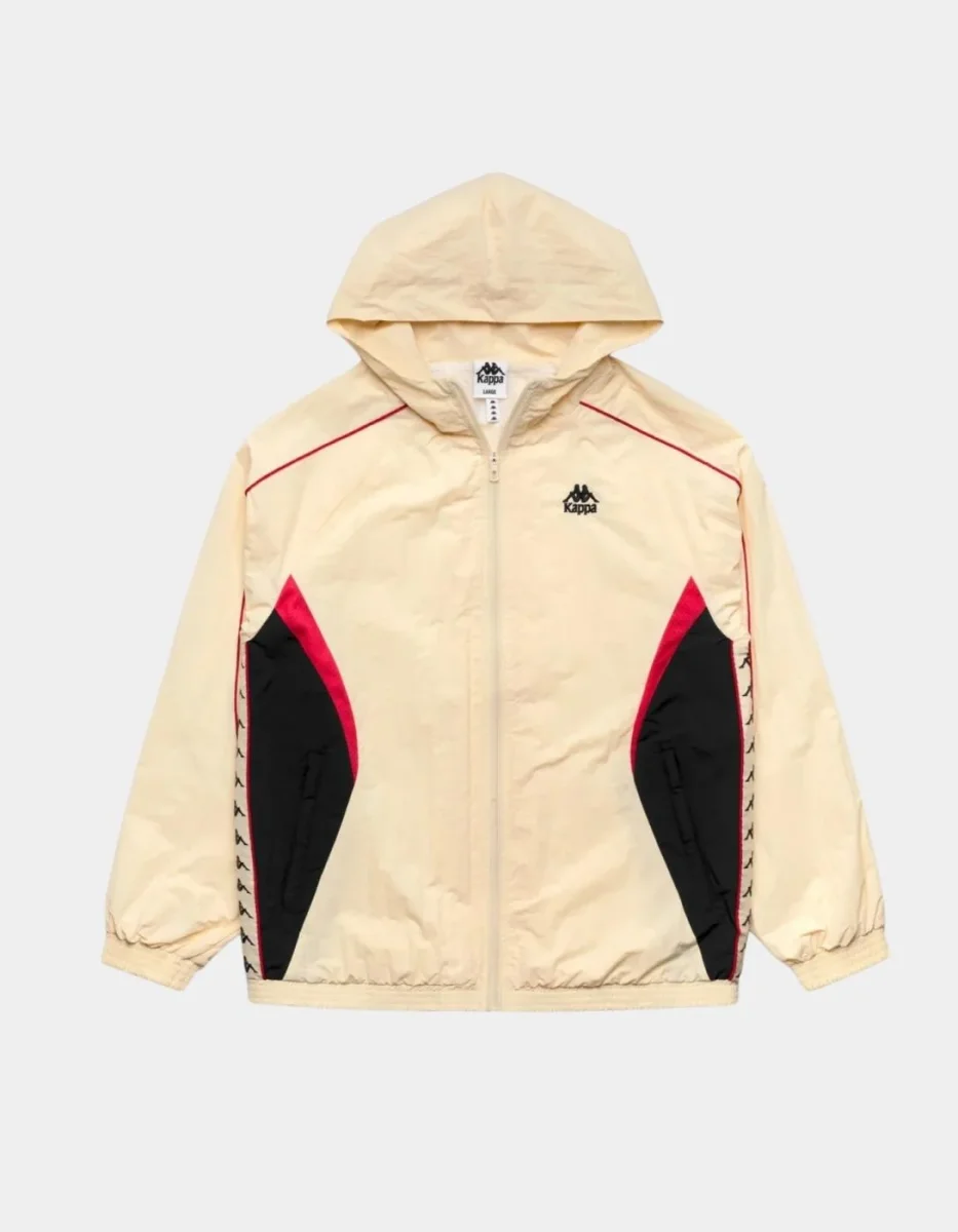 Sudadera Cap. Abierta SILAS - Beige Butter/Red Md - Imagen 7