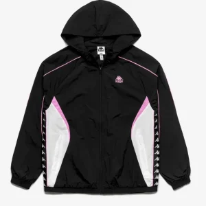 Sudadera Cap. Abierta SILAS - Black/Pink Prism/Whi