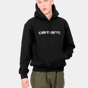 Sudadera Cap. CARHARTT SWEAT - Black / White