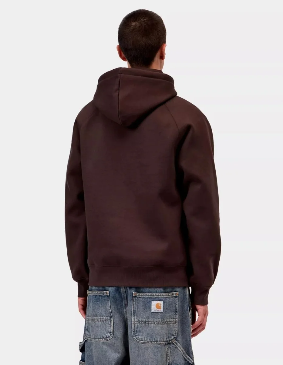 Sudadera Cap. CARHARTT WIP CHASE SWEAT- Palisander / Gold - Imagen 3