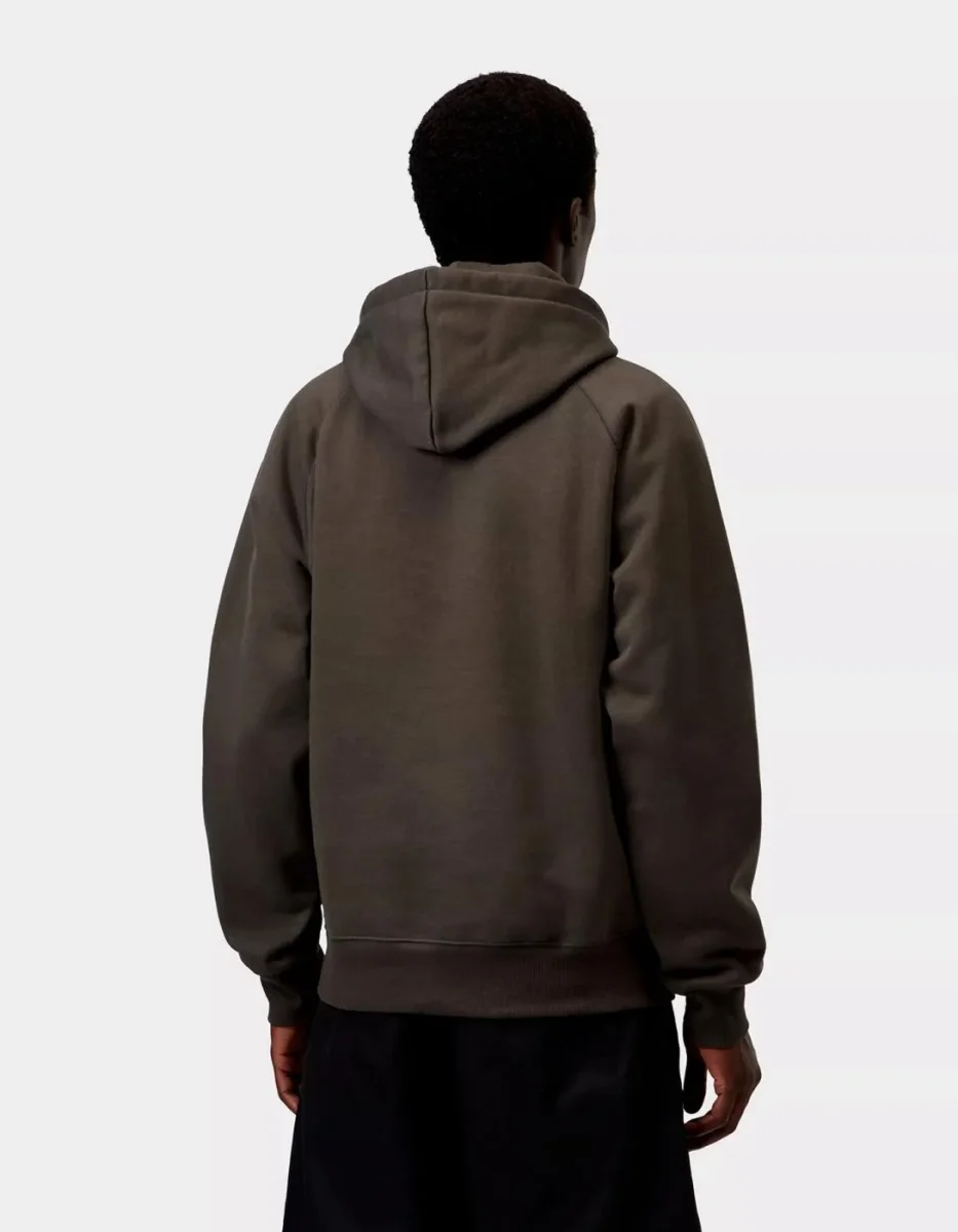 Sudadera Cap. CARHARTT WIP CHASE SWEAT- Shungite / Gold - Imagen 3