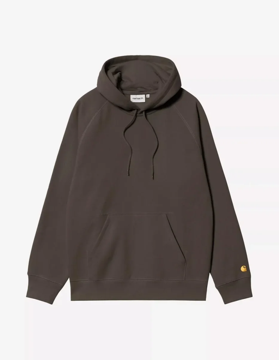 Sudadera Cap. CARHARTT WIP CHASE SWEAT- Shungite / Gold - Imagen 5