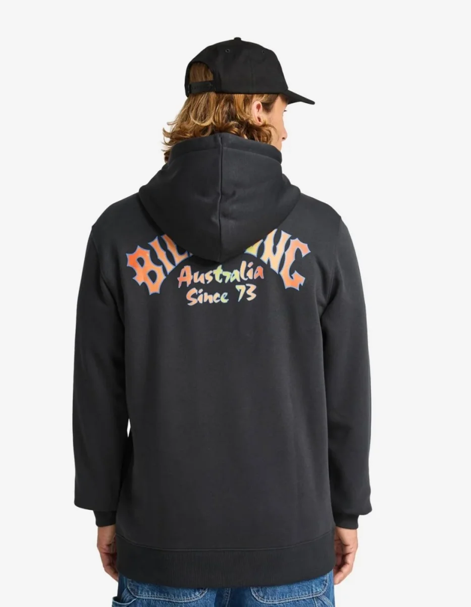 Sudadera Capucha Abierta FOUNDATION - Black - Imagen 3