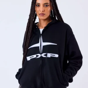 Sudadera Capucha Abierta PXP 2534000 - Negro