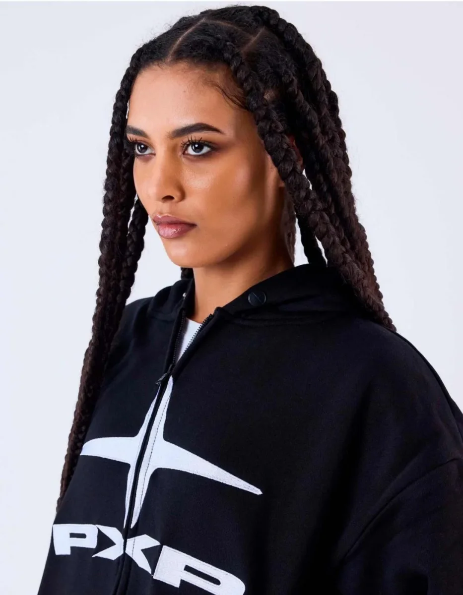 Sudadera Capucha Abierta PXP 2534000 - Negro - Imagen 6