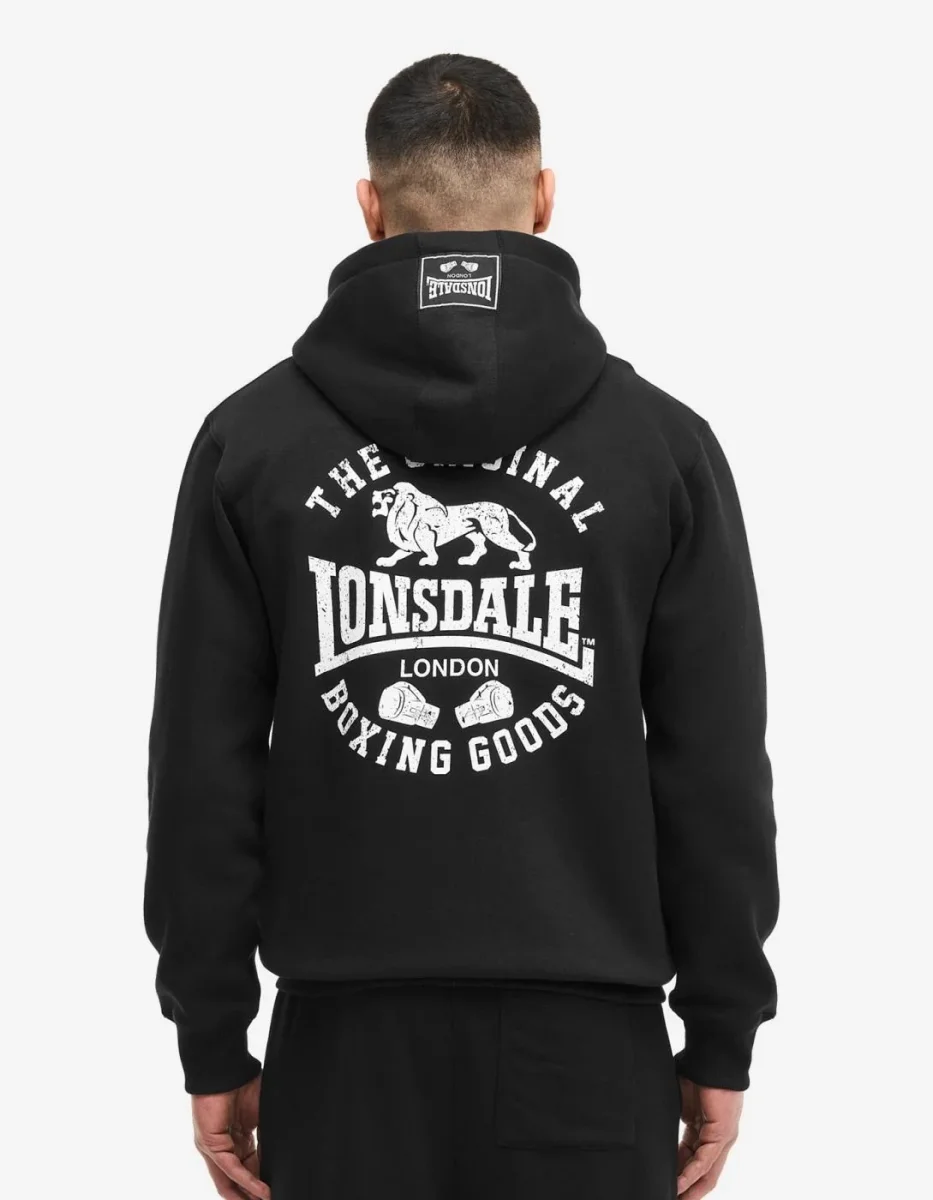 Sudadera Capucha Abierta SEGHILL - Black/White - Imagen 3