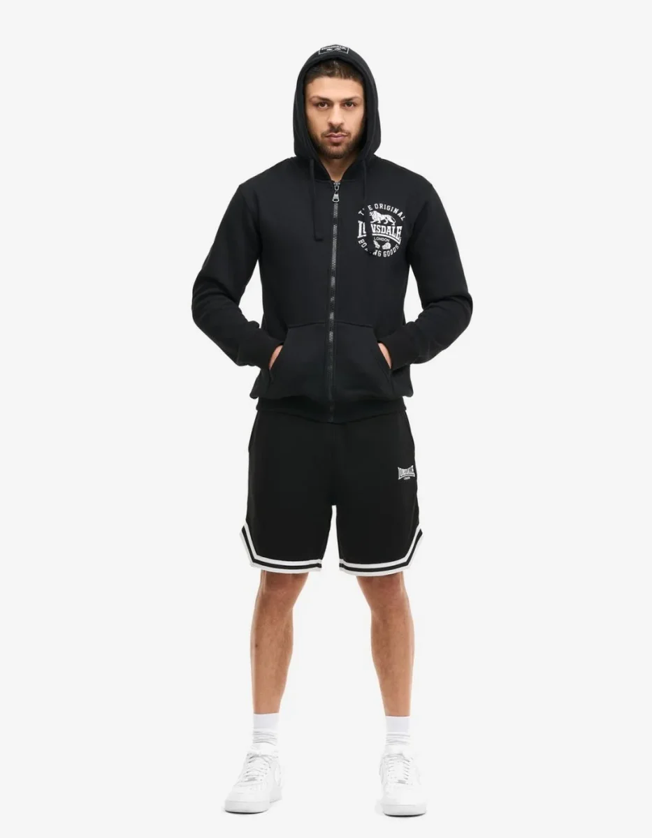 Sudadera Capucha Abierta SEGHILL - Black/White - Imagen 4