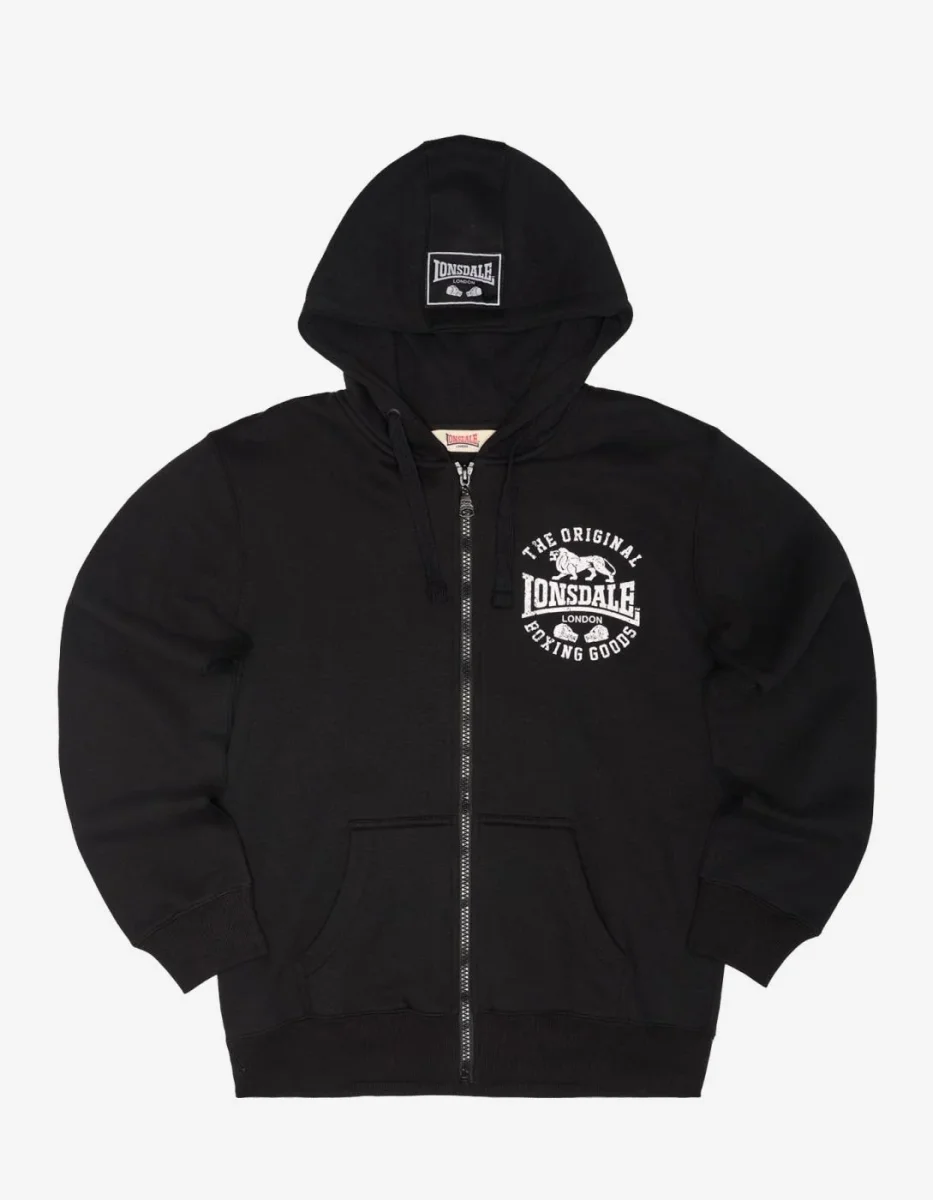 Sudadera Capucha Abierta SEGHILL - Black/White - Imagen 7