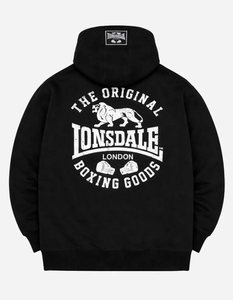 Sudadera Capucha Abierta SEGHILL - Black/White - Imagen 8