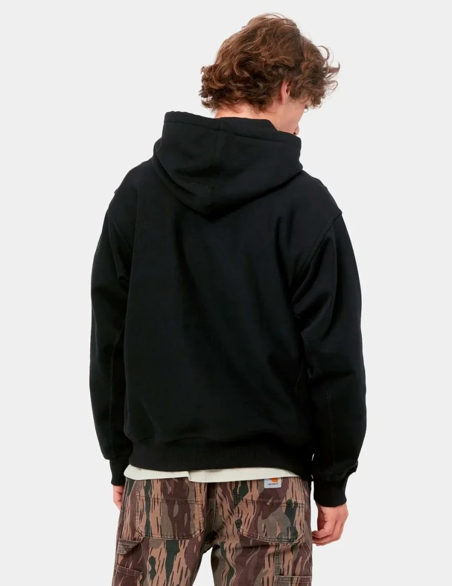Sudadera Capucha AMERICAN SCRIPT - Black - Imagen 3