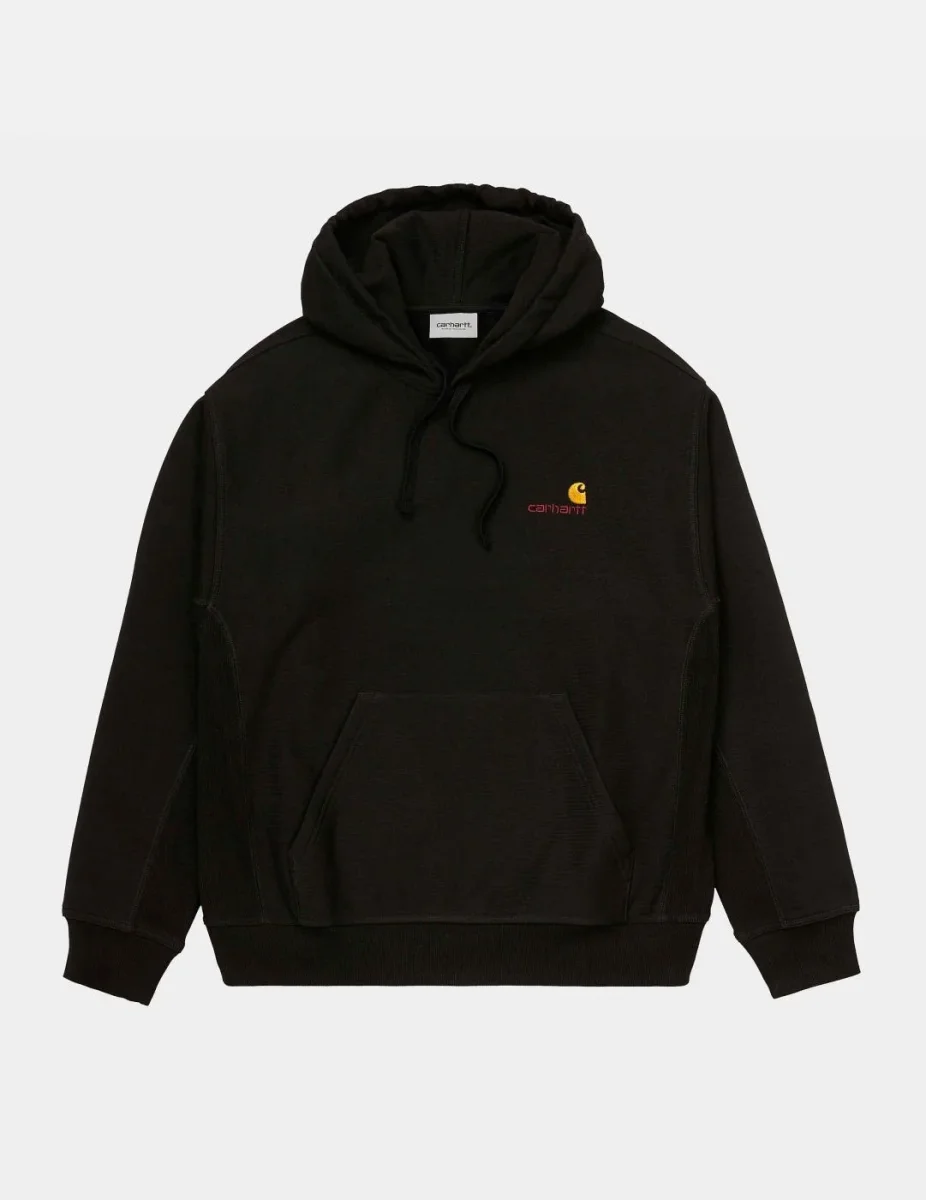 Sudadera Capucha AMERICAN SCRIPT - Black - Imagen 5
