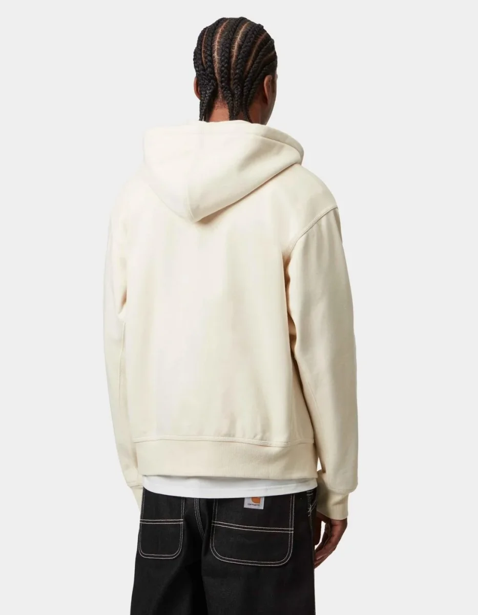 Sudadera Capucha CARHARTT WIP AMERICAN SCRIPT - Natural - Imagen 3